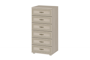 Комод 6 ящиков Карина КМ-1002 Ясень Асахи 54х45х115