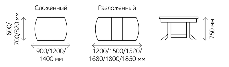 Стол обеденный марсель раздвижной