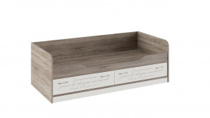 Кровать «Брауни» Фон бежевый с рисунком/Дуб Сонома трюфель 2036х839мм