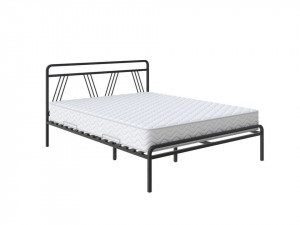 Кровать двухспальная Viva 140х200  Металл Черный