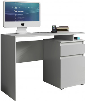 Стол  компьютерный с ящиком Орфей белый 105х50х75