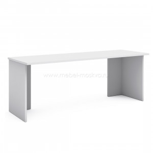 Письменный стол 200 см Магнолия (белый матовый) 401.K0116.OS02L.OS02R-W