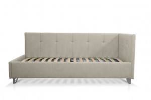 Кровать Валерия Лайт  бежевый велюр 90х190