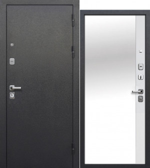 Дверь Входная 9 см Серебро Эмалит Белый Зеркало