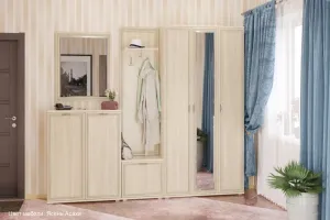 Прихожая Карина 4 Ясень светлый 252х35х222