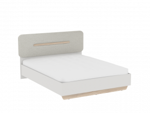 Кровать двухспальная с мягкой вставкой Аврора дуб мария кашемир 160х200