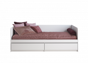 Кровать односпальная с ящиками Вива 80х200 белый