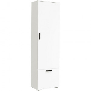 Прихожая Ника ШБ500 Шкаф с евроштангой белый 50х35х203