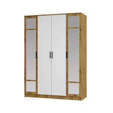 Шкаф распашной 4-х створчатый  крафт/белый 160х61х230