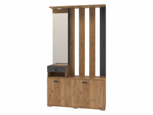 прихожая Бостон вешалка с зеркалом сек7   1200*2110*370