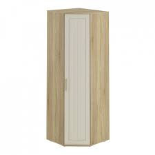 Шкаф угловой однодверный Маркиза  сонома/крем-сатин 75х75х220