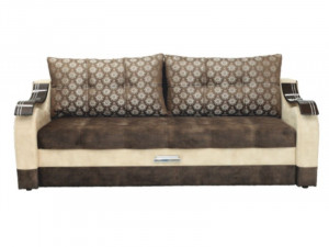 Диван прямой раскладной Алекс 8 коричневый бежевый 220 см