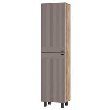 Шкаф распашной  Пенал Олива  Дуб каньон 50х38х201