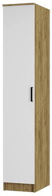 Шкаф распашной Пенал  Евро дуб крафт/белый 40х61х220