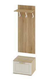 Маркиза прихожая сонома/крем-сатин 60х46х220