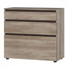 Комод 3 ящика Энигма дуб каньон/венге 90х43х84