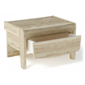 Тумба прикроватная Мале Дуб галифакс белый 54х40х35