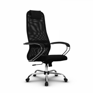 Компьютерное кресло Метта SU-BK-8 CH (SU-B-8 101/003) офисное, обивка: сетка/текстиль, цвет: черный
