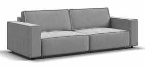 Диван прямой Босс софт велюр Монолит сталь 240см