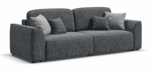 Диван прямой раскладной Кинг Серый 250см