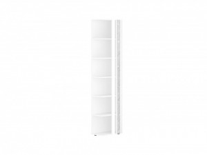 Стеллаж торцевой (лев/прав) Николь 901.17 белый 32х58х227