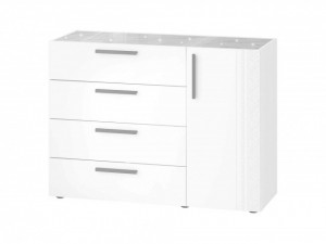 Тумба-комод (прав) Николь 901.23 белый 120х45х89