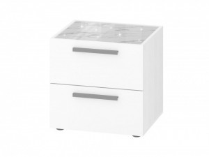 Тумба прикроватная Николь 901.07 белый 50х42х48