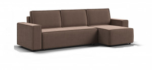 Угловой диван Норд Велюр Монолит мокко 282х150 см