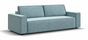 Диван прямой раскладной НПБ Норд Велюр Moнолит аква 245 см