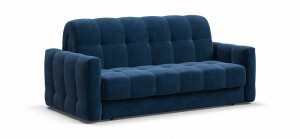 Диван прямой Босс слип велюр Монолит синий 198см