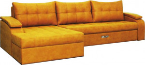 Диван угловой раскладной НПБ Алекс 22 желтый 345х160 см