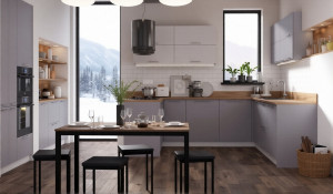 Кухонный гарнитур Модерн серый на заказ