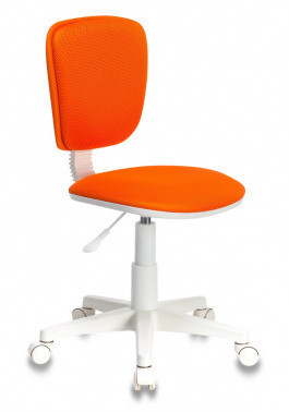 Компьютерное кресло детское Бюрократ CH-W204NX оранжевый TW-96-1 крестовина пластик пластик белый