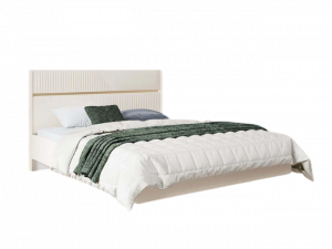 Кровать двуспальная с ортопедическим основанием Монако белая 168х210