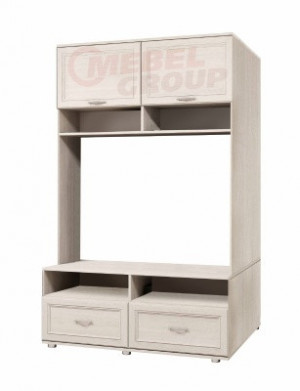 Гостиная центральная секция  КЛАССИКА Анкор светлый 120х55х193