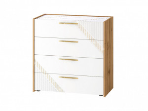 Комод Монако белый 90х45х89