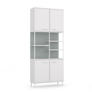 Стеллаж Колледж белый 93х35х227