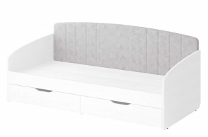 Кровать односпальная с ящиками Николь 901.05 белый 95х204