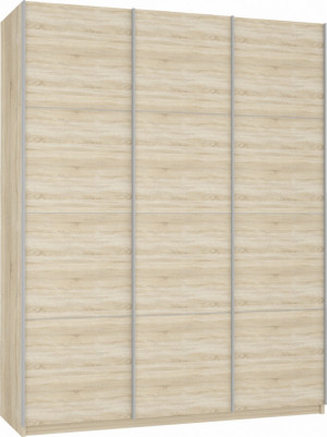 Шкаф-купе 3-х створчатый Прайм дуб сонома 210х57х230