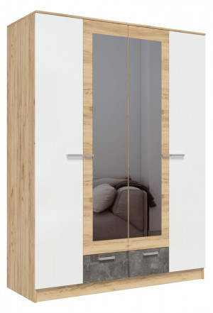 Шкаф Адель 1.6 белый глянец