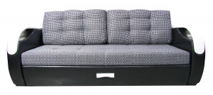 Диван прямой Лидер 9 серый 220 см.