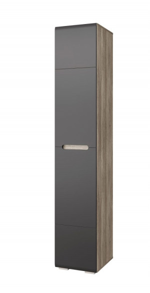 Шкаф распашной Пенал Наоми ПН-14 Дуб каньон/графит 41х46х218