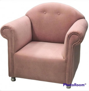 Кресло розовый велюр