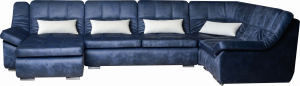 Диван раскладной П-образный Комфорт синий 420х240 см