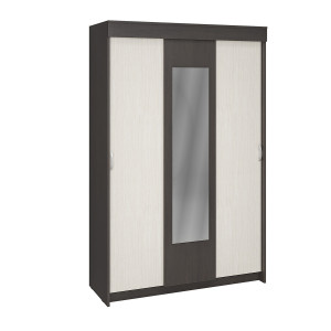 Шкаф-купе двухдверный Бассо венге дуб белфорд 130см