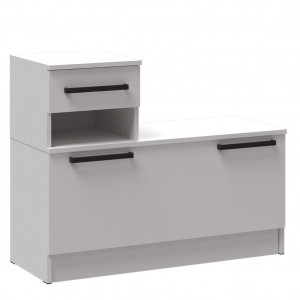 Тумба под обувь Кевин белый 75х95х38