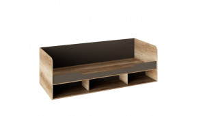 Кровать «Пилигрим» Дуб Каньон светлый, Фон серый 2036х839мм