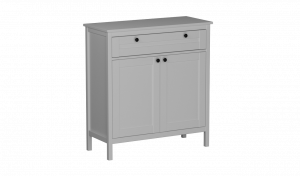 Тумба высокая широкая ящик полки Фрея  Белый 94х40х100