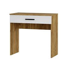 Стол туалетный 1 ящик Евро дуб  крафт/белый 80х75х41