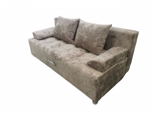 Диван прямой раскладной Бежевый 234см